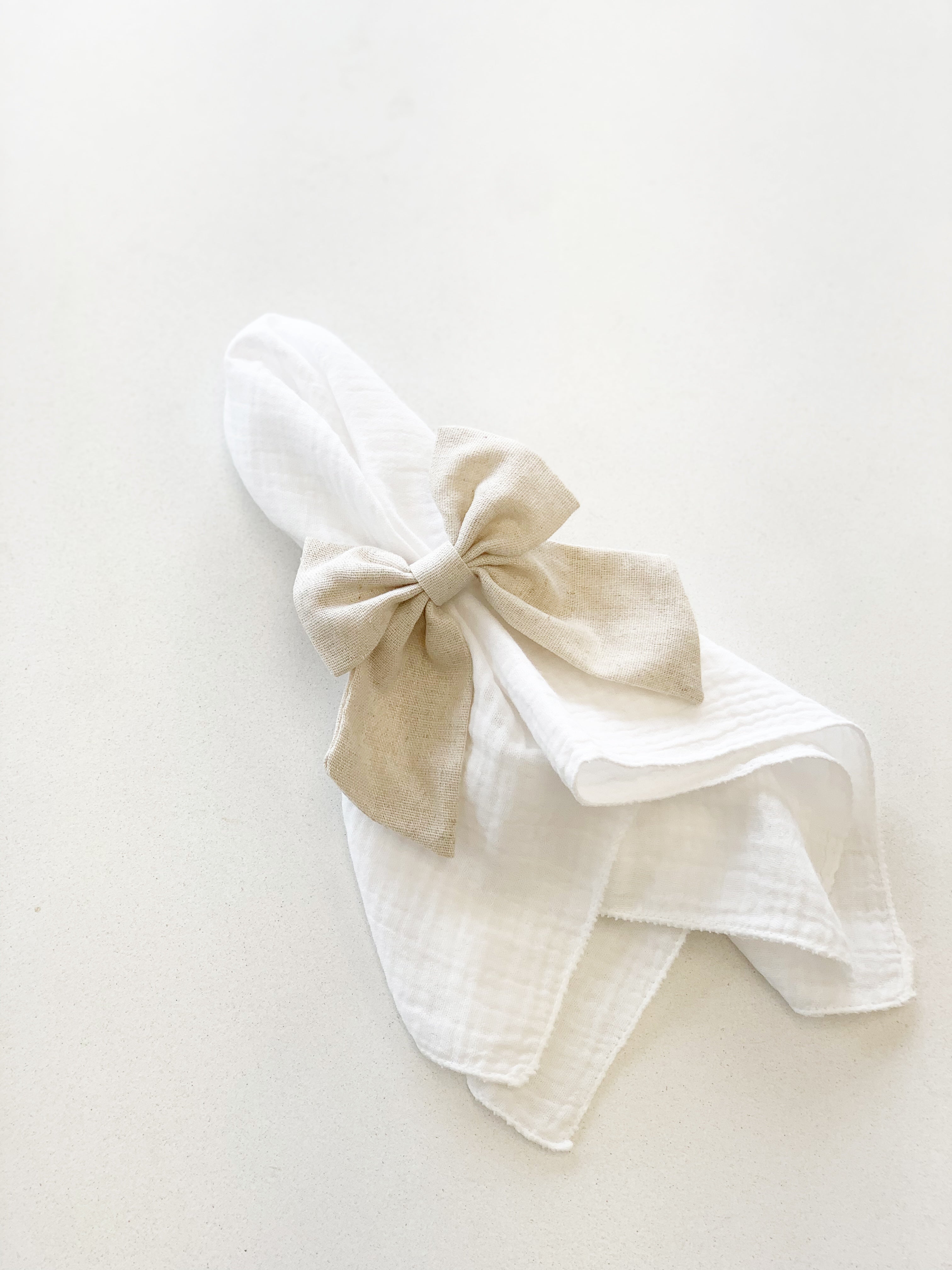 Linen Bow Napkin Ring