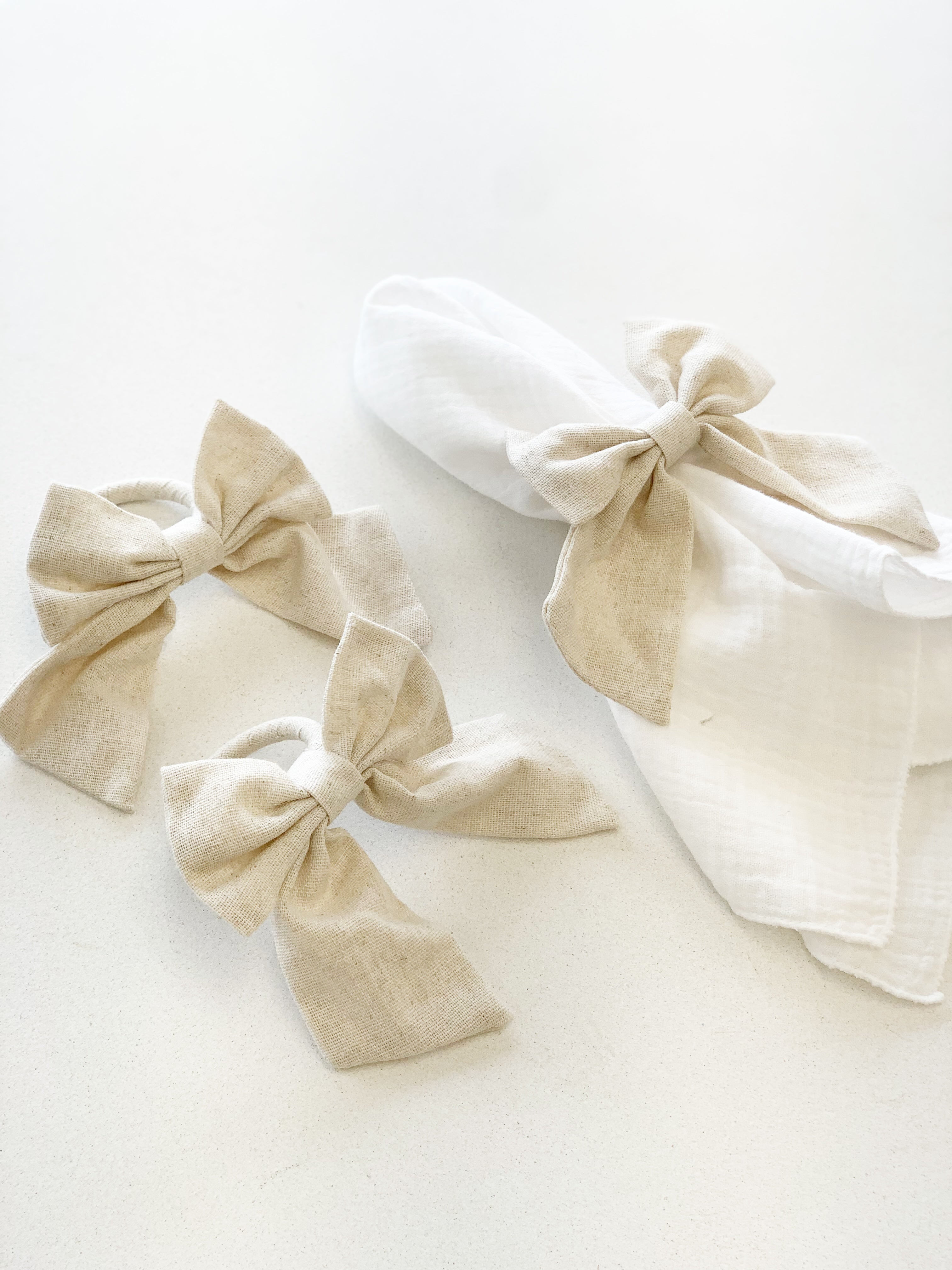 Linen Bow Napkin Ring